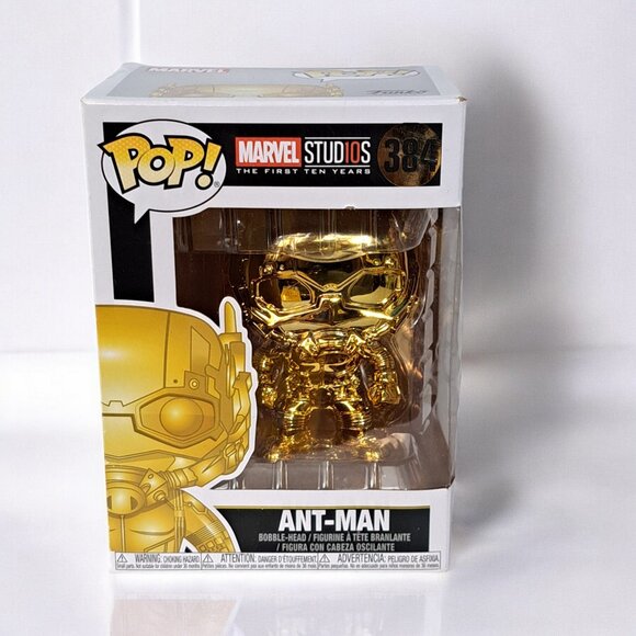 Funko Pop Marvel Studio Gold Chrome : ANT-MAN #384 - Picture 1 of 13